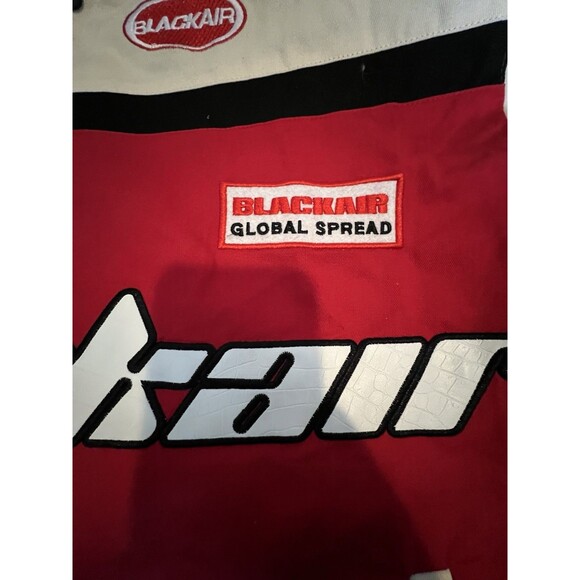 Aelfric Eden Blackair Patchwork Motorsports Varsity Jacket Men's Size M - Picture 2 of 8